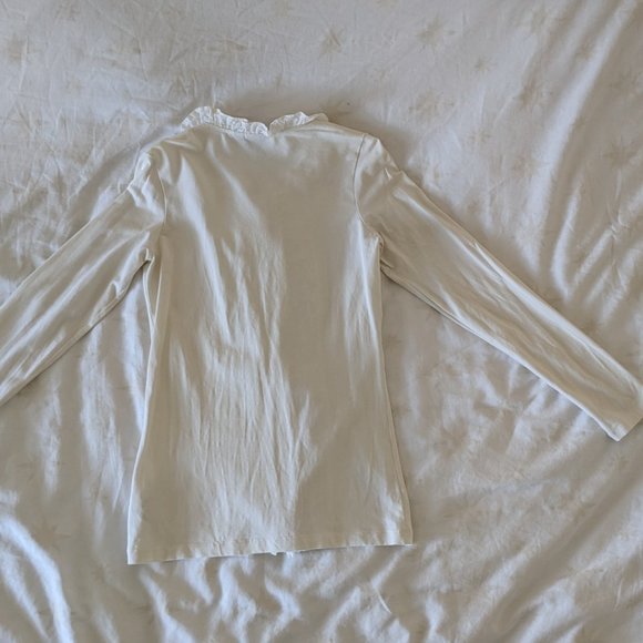 White Esprit Long Sleeve T-Shirt NWOT - Picture 2 of 4